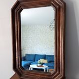 Octagonal mirror 73x48cm