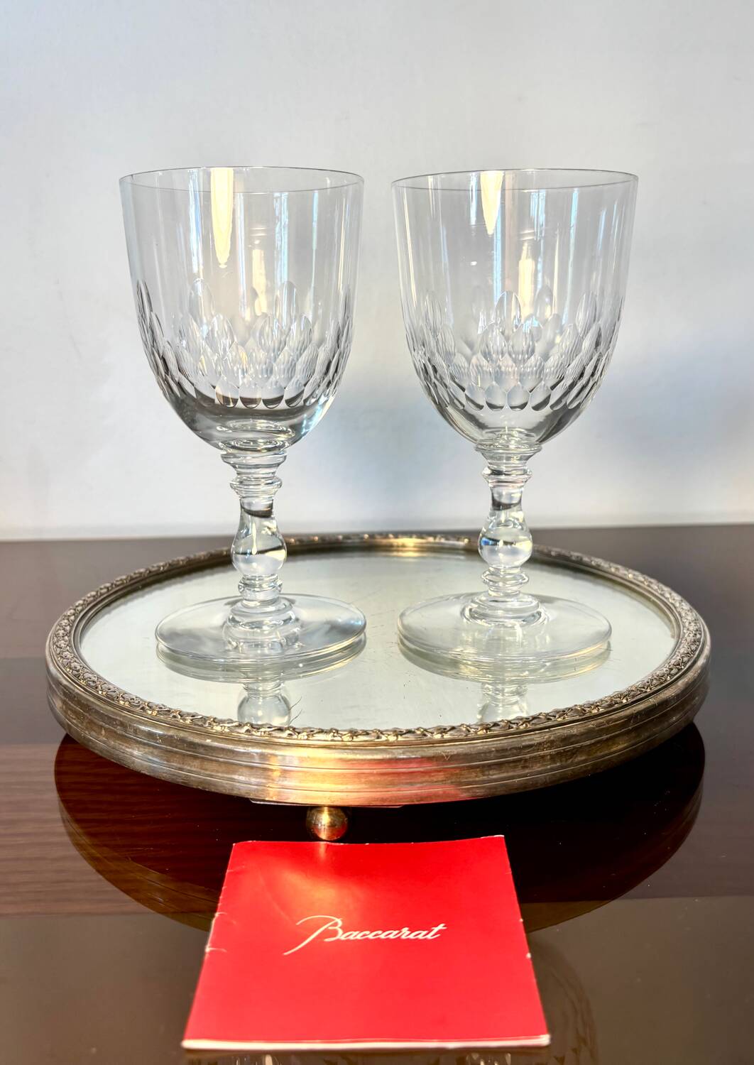 2 verres à eau Baccarat m. Richelieu