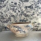 Old soup tureen Linotte model Creil & Montereau