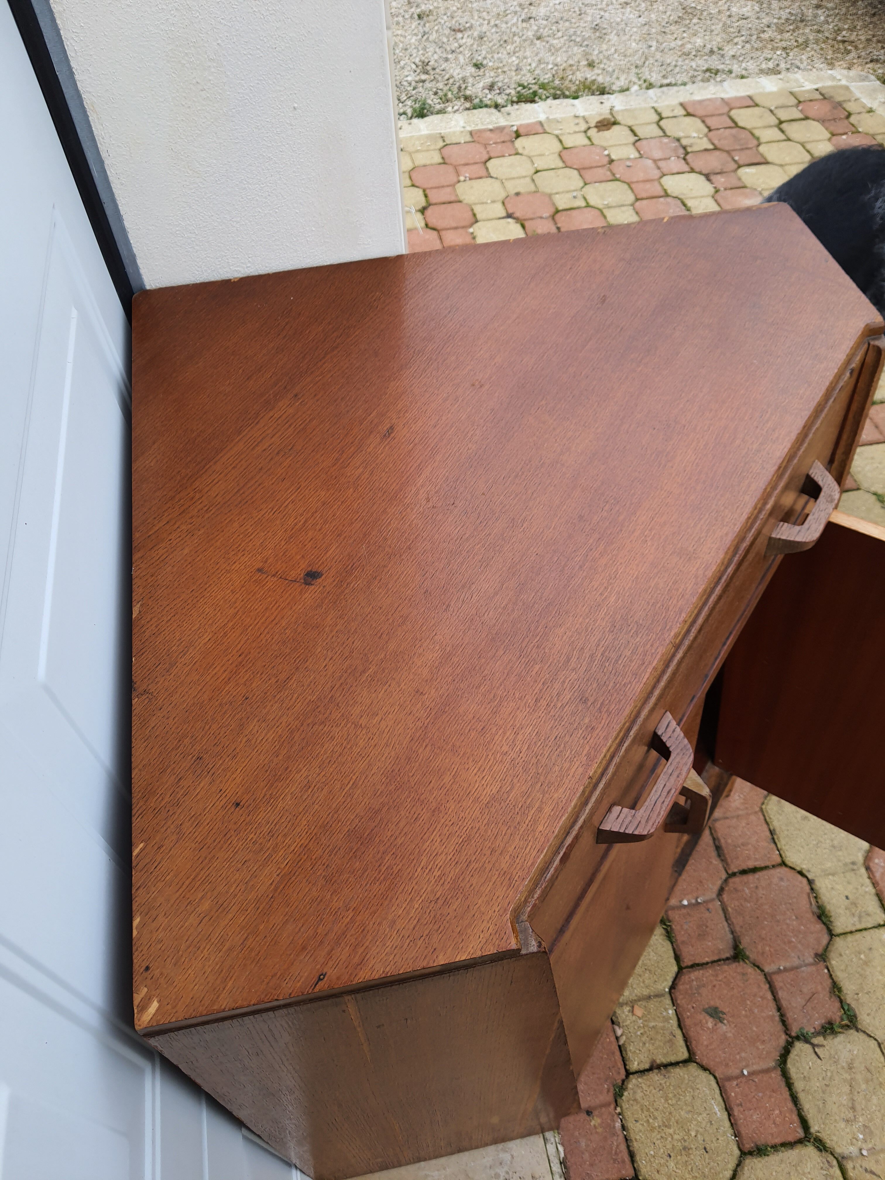 Vintage danish corner desk