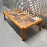 Danish coffee table with ceramic top, 1960s