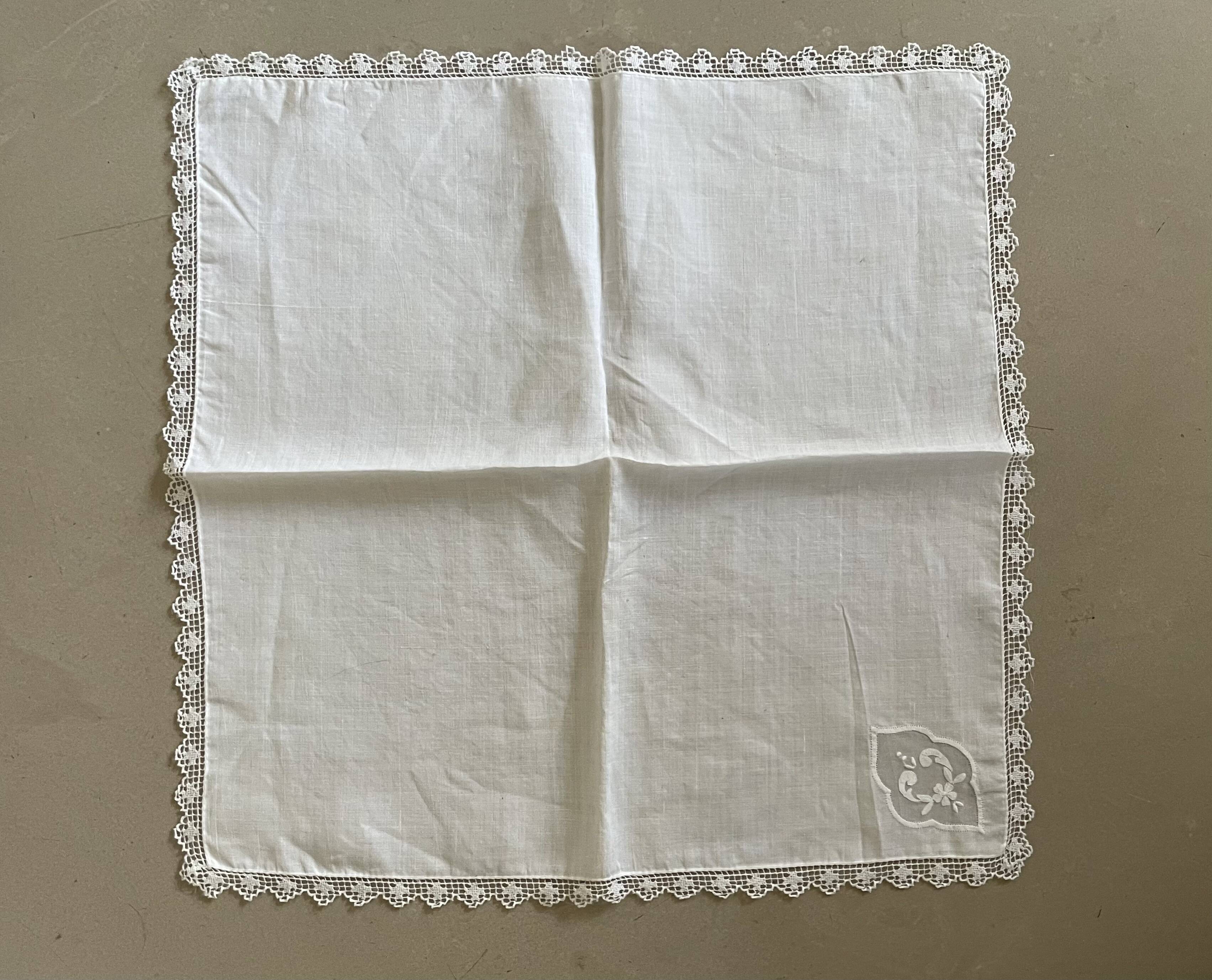 Lot de 6 serviettes de tables anciennes