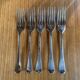 Lot de 5 fourchettes anglaises argentées