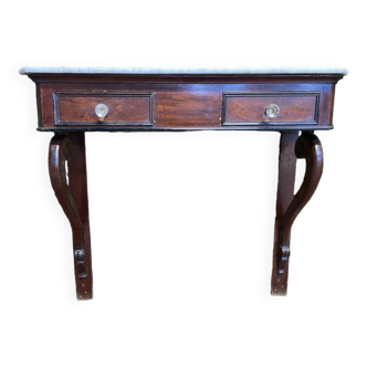 Console époque Napoléon III en acajou