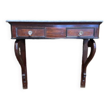 Napoleon III period mahogany console