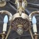 Lustre en bronze doré de style Louis XVI, à 5 feux