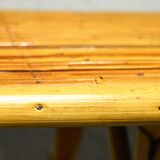 rattan and bamboo table and chair