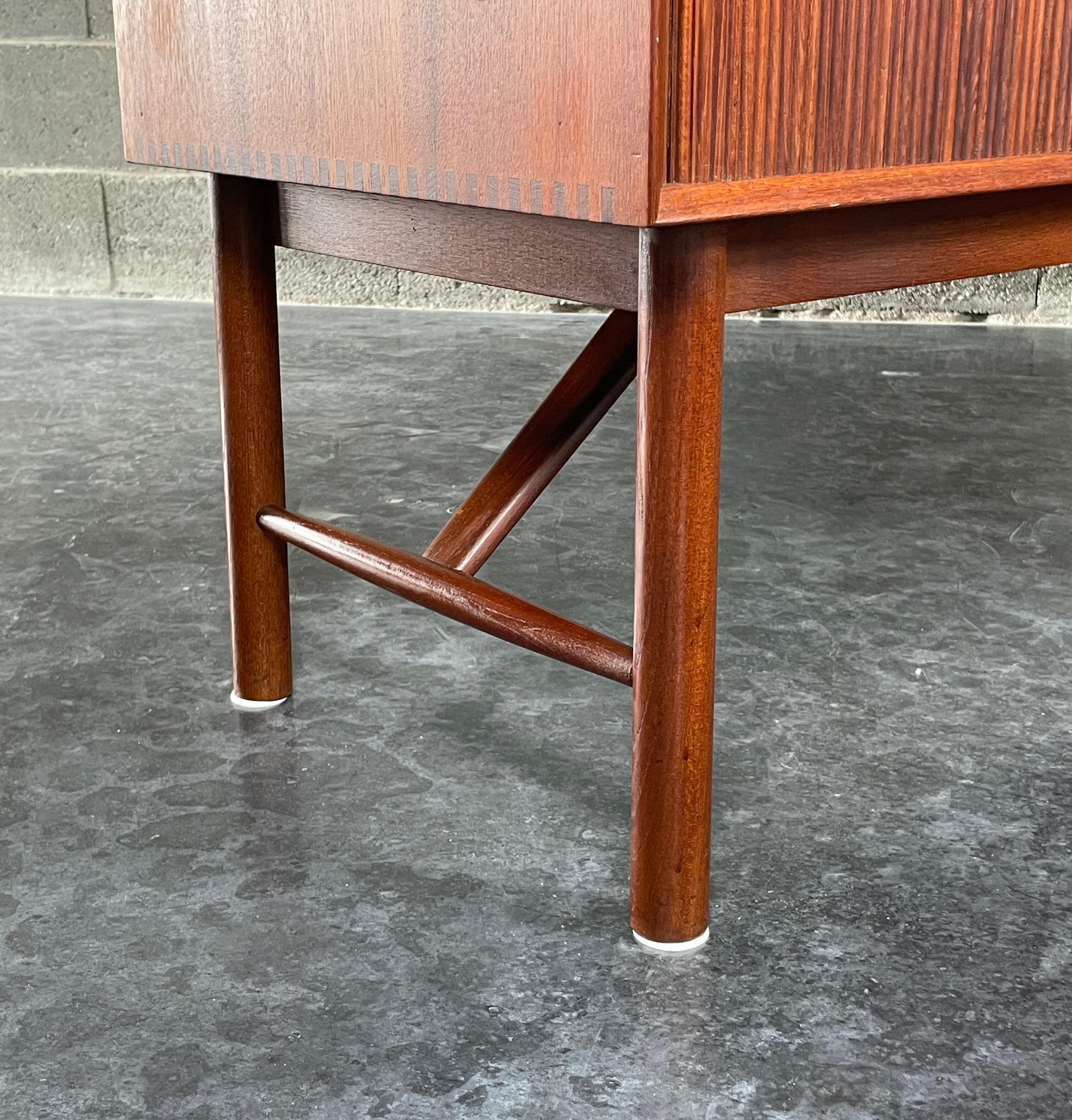 Danish Tambour Door Sideboard by Hvidt & Molgaard 50s