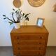Beautiful vintage chest of drawers in honey oak