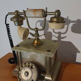 Téléphone rotatif onyx vert italien