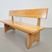 Banc vintage en frêne et en orme, Danemark, années 1960