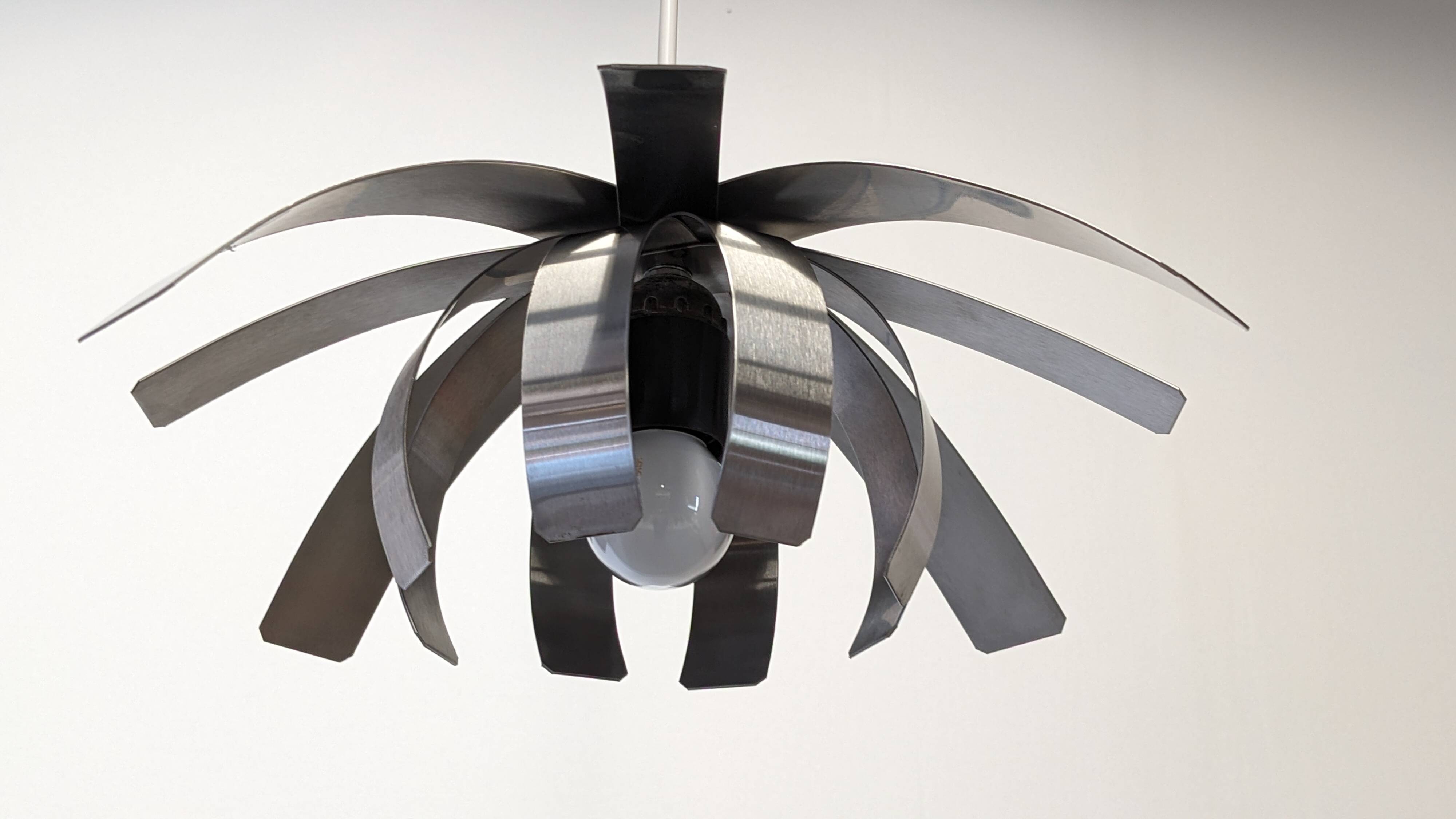 Space Age "Flower" pendant light by Jocelyne Trocmé for Oxar France circa 1970