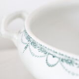 René model tureen or salad bowl, Saint Amand, Terre de Fer, French manufacture