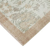 Turkish hand-knotted 1970s beige carpet 172 cm x 270 cm