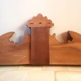 Walnut pediment