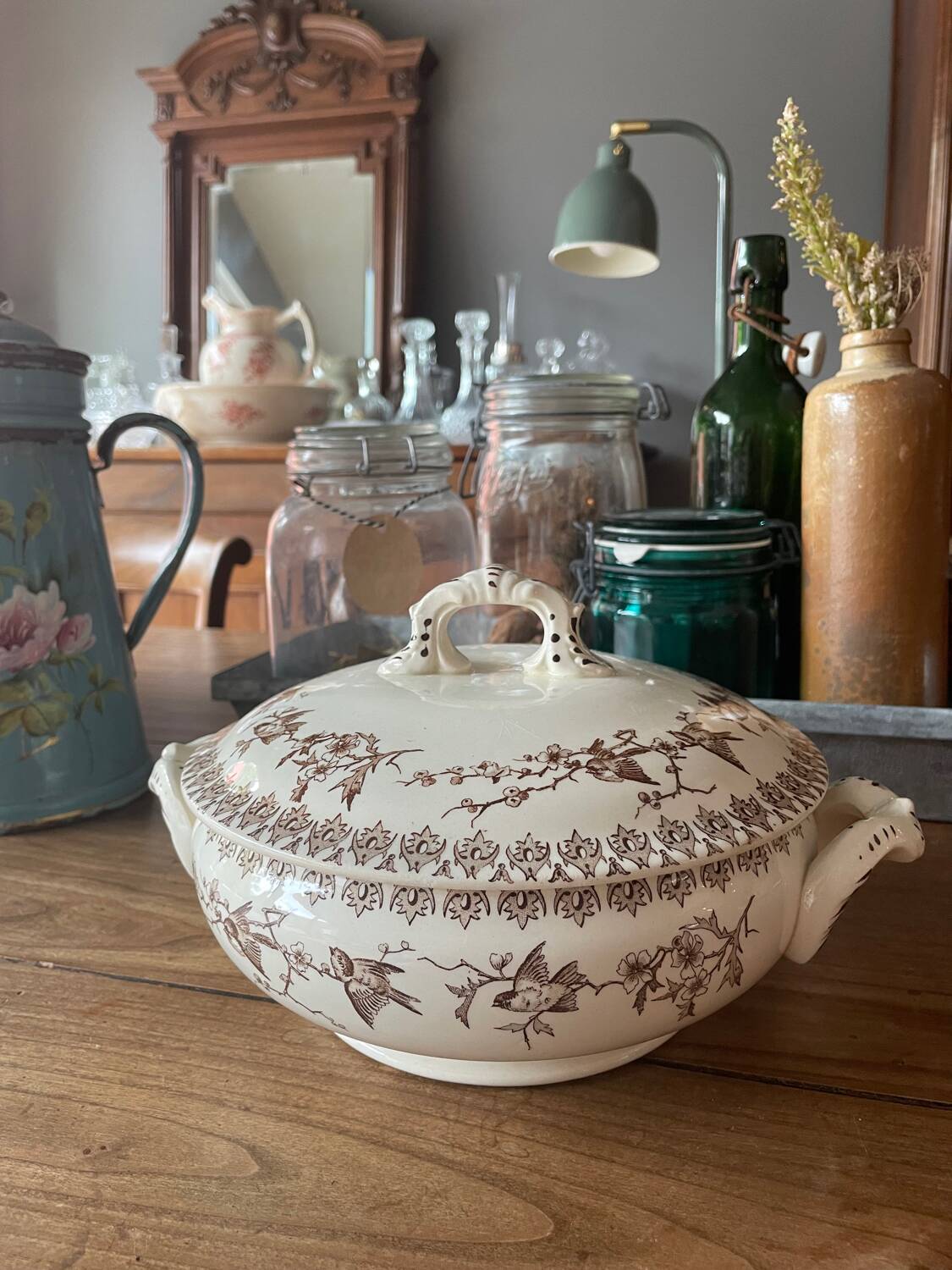 Very rare, soup tureen M Chanut, E. Primard Paris.