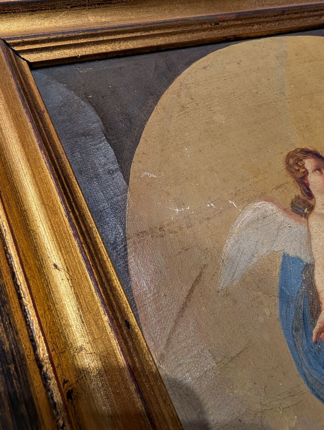 Huile sur toile ancienne XVIII-XIX - Mythologie Gréco-Romaine
