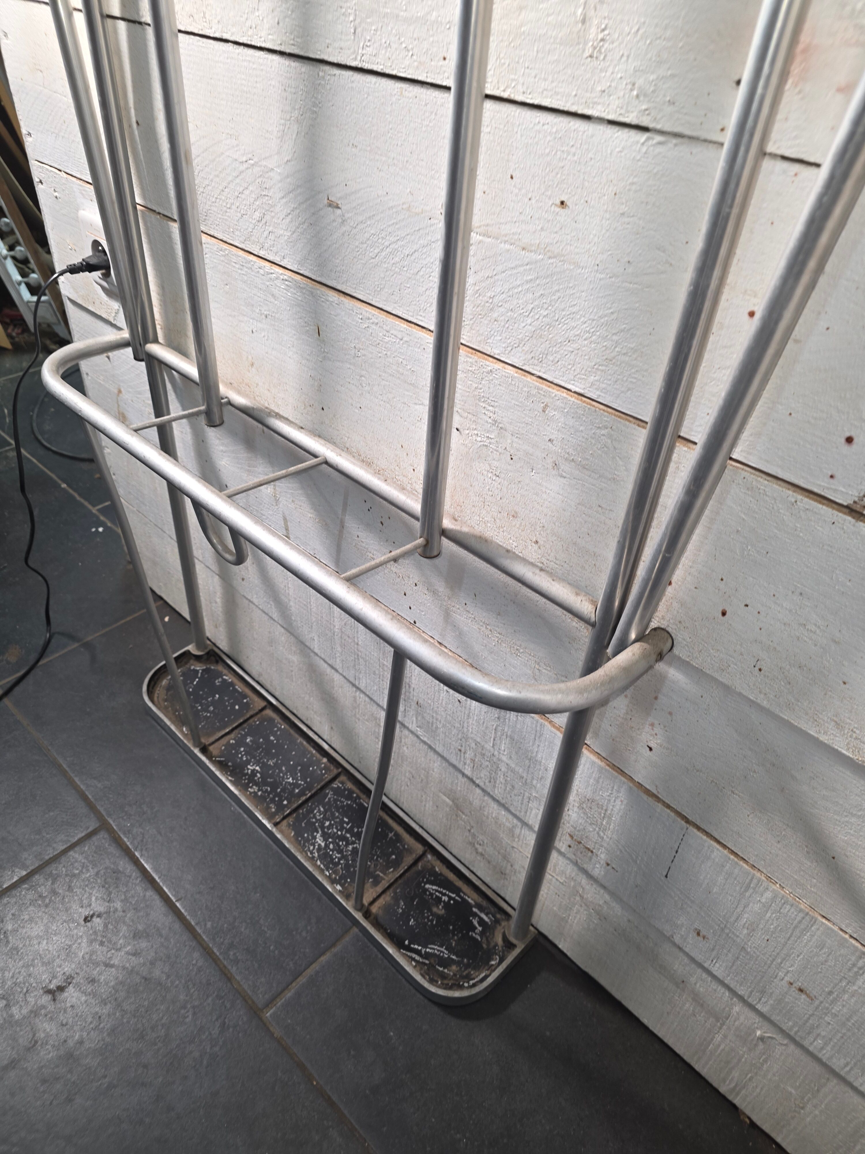 Aluminium coat rack from the 1950s.