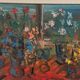 Original Swedish Oil on Canvas 'Still Life with Flowers' by Eric With