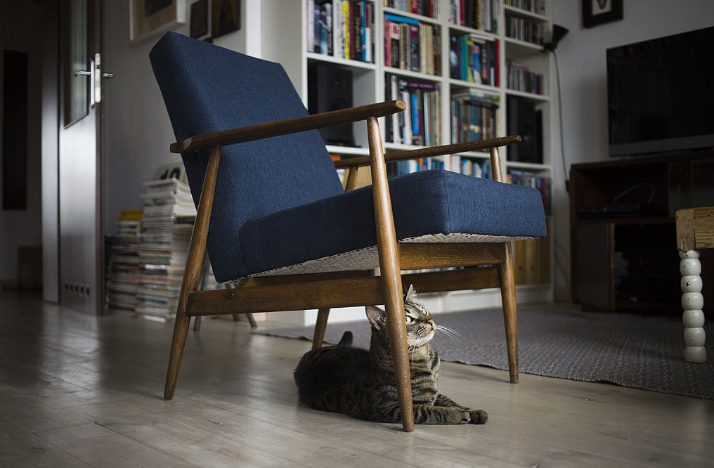 Fauteuil en vernis vintage 300-190 conçu par H. Lis. personnalisation