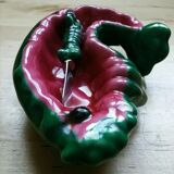 Vintage shrimp butter  dish
