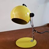 Chrome ball lamp and yellow metal