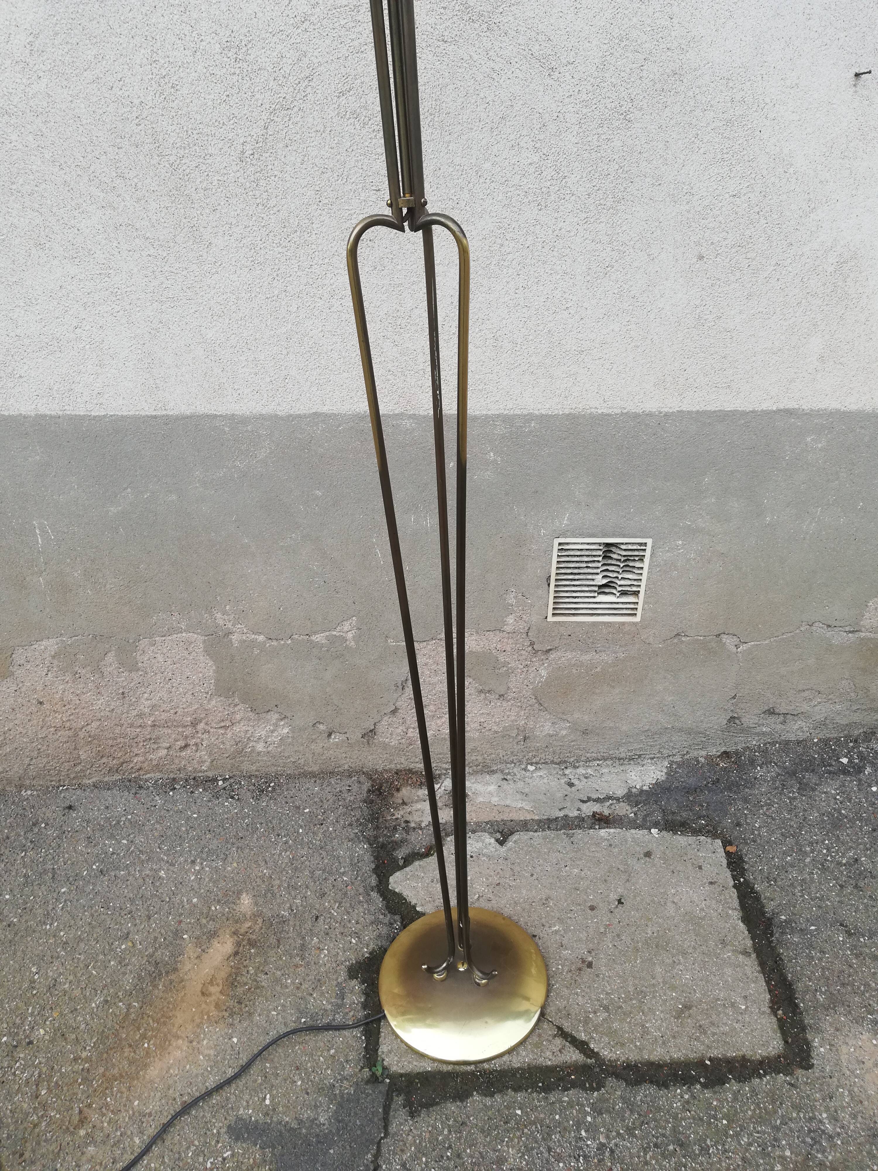 Vintage brass floor lamp