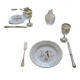 Two antique plates gien – yokohama model – 19th century earthenware