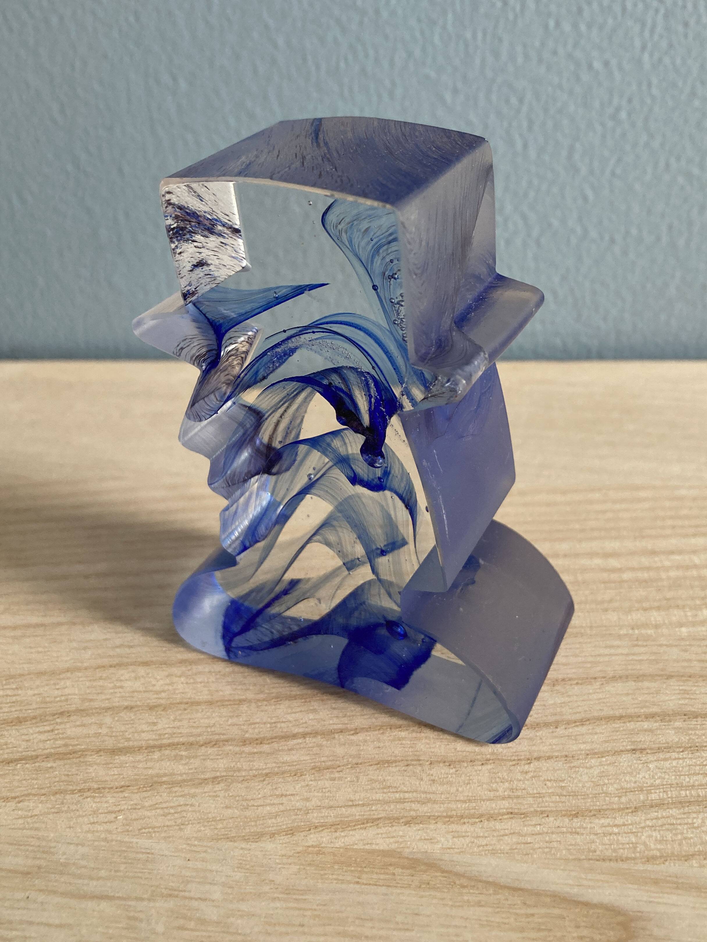 Glass sculpture by Bertil Vallien / Kosta Boda (1970s)
