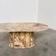 Classic Marble Coffee Table Fior di Pesco, Italy, 1970s