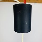 Scandinavian suspension lamp opaline brass 60s