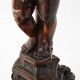 Carved Walnut Pedestal Table with Putto, France 1850s