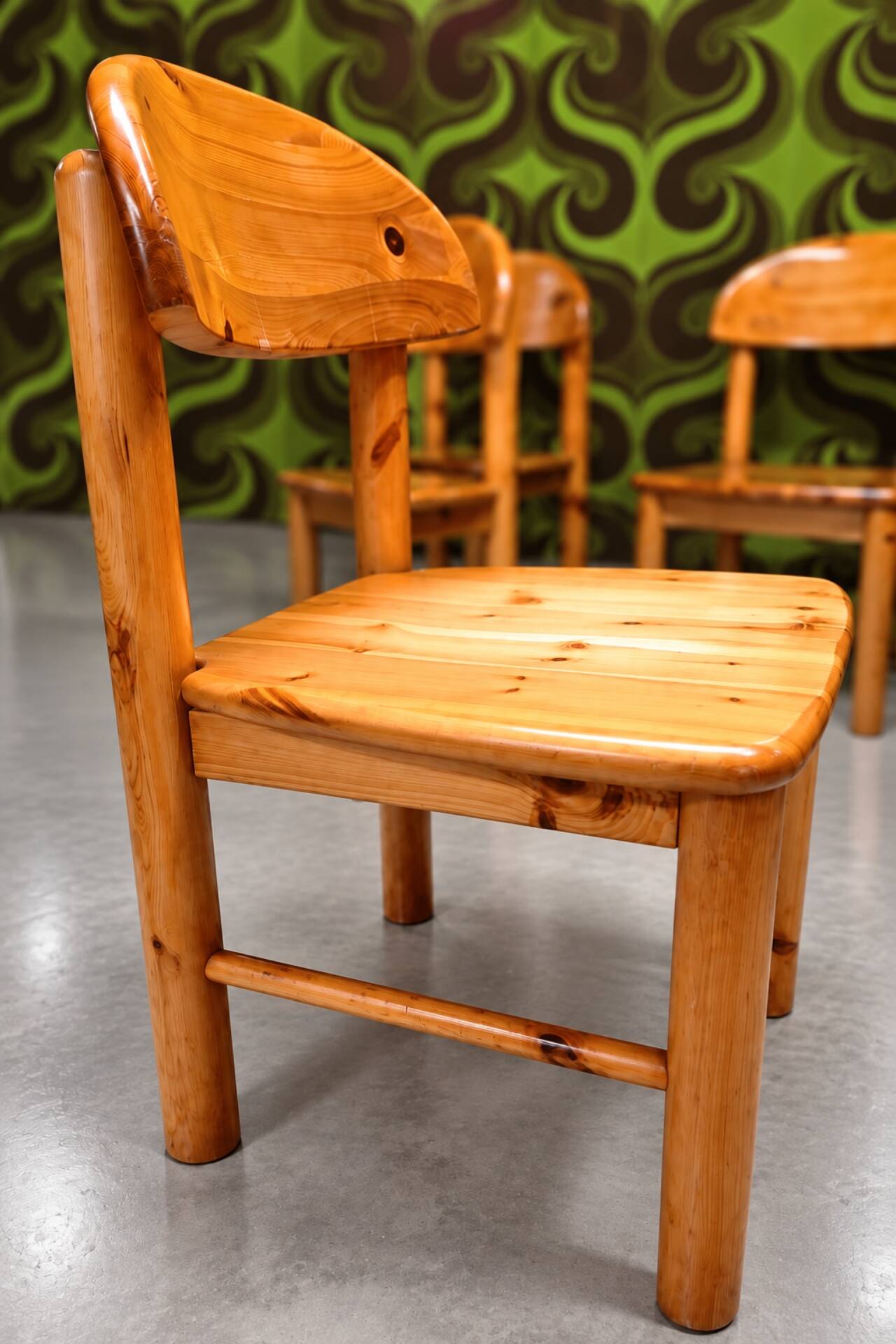 Lot de 6 chaises vintage RAINER DAUMILLER 70"