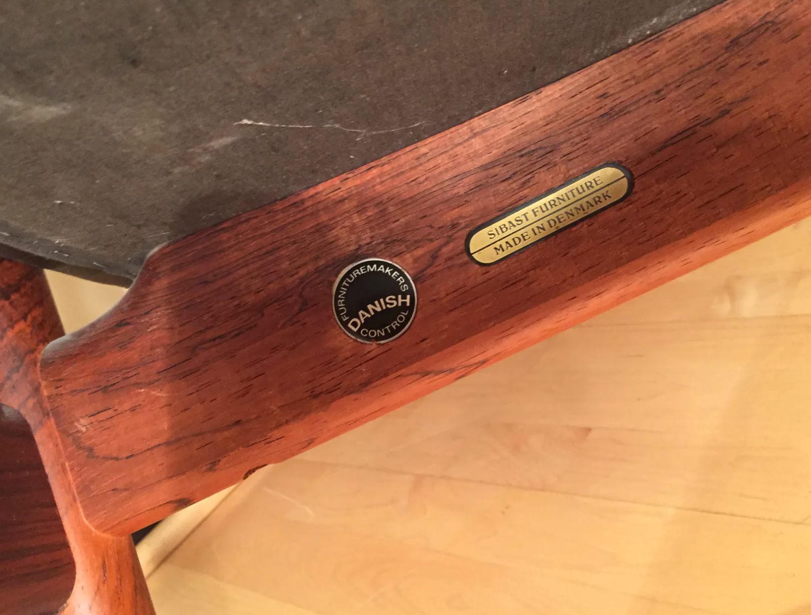 Arne Vodder rosewood office chair for Sibast 1950