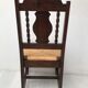 Ensemble de 6 chaise paille et bois tourné vintage
