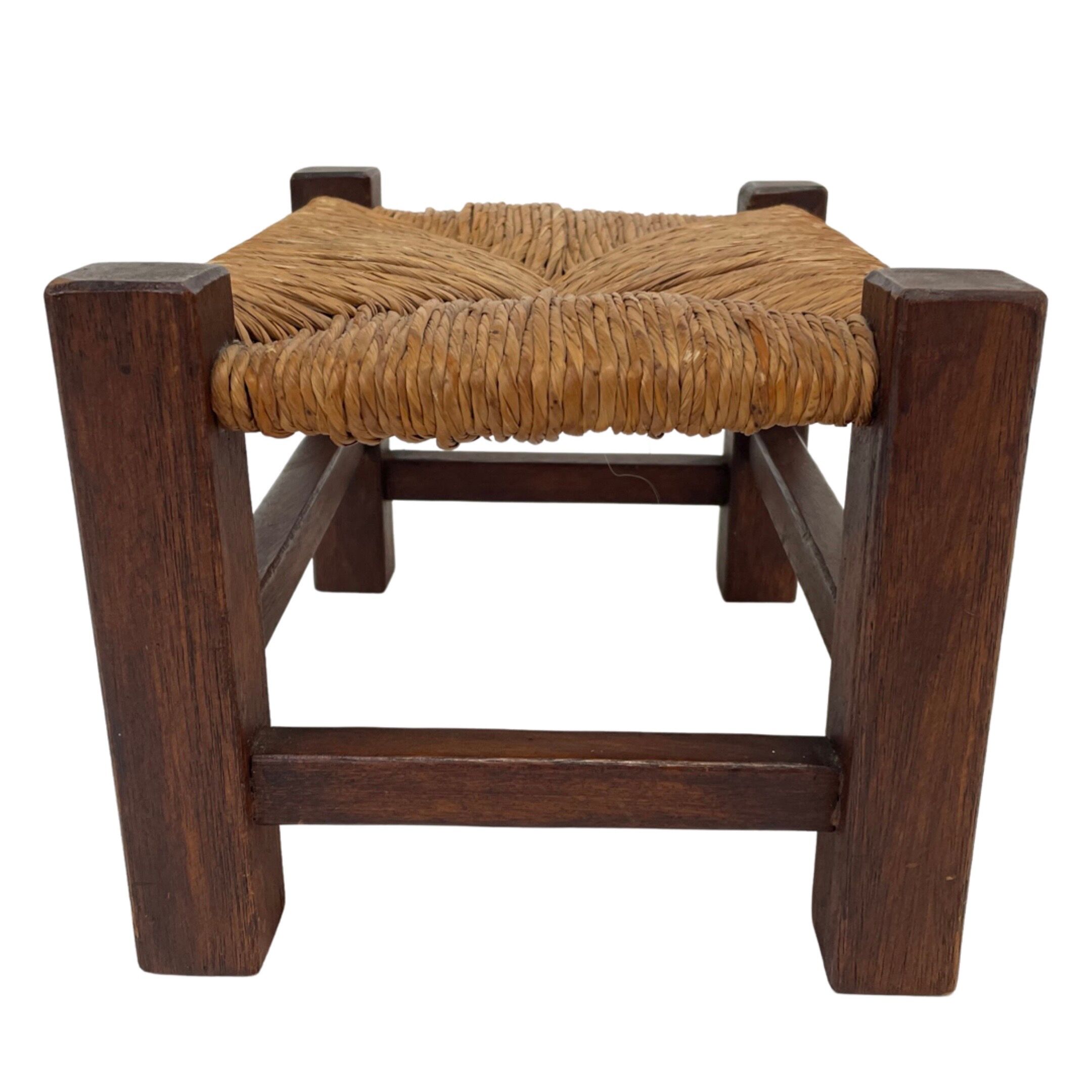 Vintage footstool stool minimalist