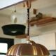 Vintage Space Age pendant chandelier in the style of Lakro Amstelveen.