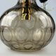 60s 70s ceiling lamp Glashütte Limburg Germany glass & brass Space Age