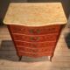 Flowered marquetry commode in Louis XV style