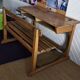 Double school desk in wood and metal 1920 – very good condition
