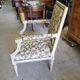 Armchair Louis XVl grey of the Xlx th century n°1