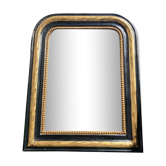 Louis Philippe black and gold mirror 42x55cm