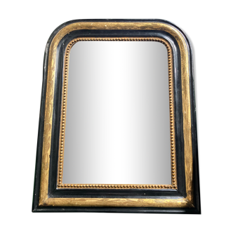 Louis Philippe black and gold mirror 42x55cm