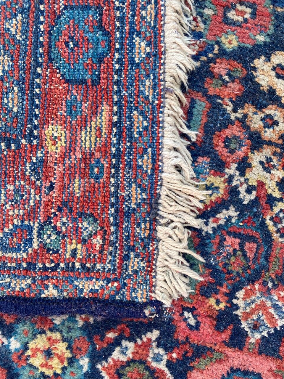 Old Persian carpet of Mahal handmade 126x197 cm