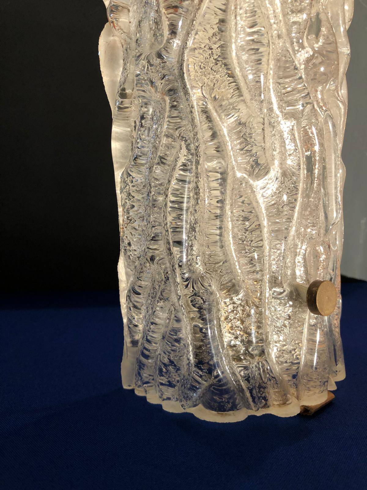 Pair of crystal wall lights for vintage Kalmar
