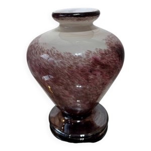 Vase boule en verre soufflé,