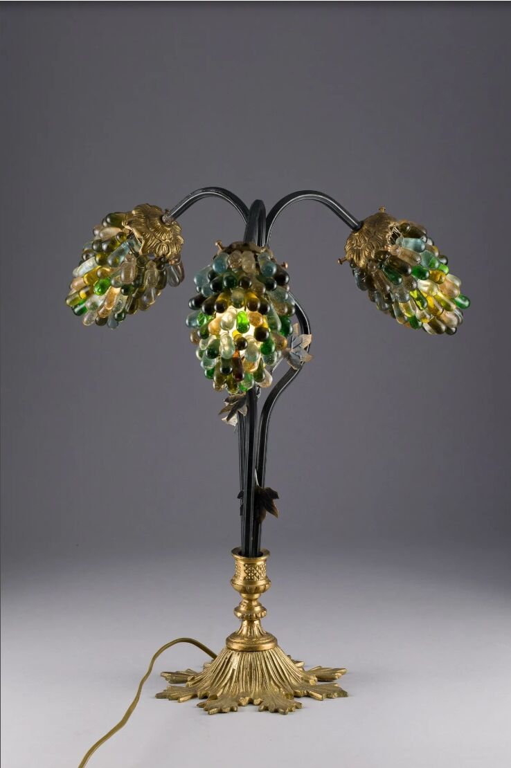 Large Murano Art Deco Lamp