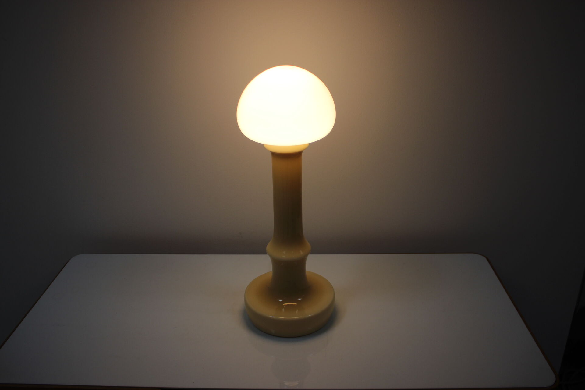 Mid-century  all glass table lamp designed by Ivan Jakeš, 1970's.