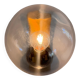 Simple glass and brass wall light from the mid-century, 1960, Germany.