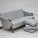 Danish design by Arne Hovmand-Olsen, 3-seater sofa model 490, reupholstered